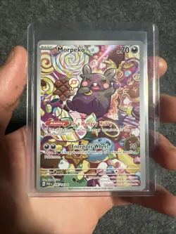 Morpeko 206/182 Paradox Rift IR Holo Pokemon Card NM Condition - Image 11