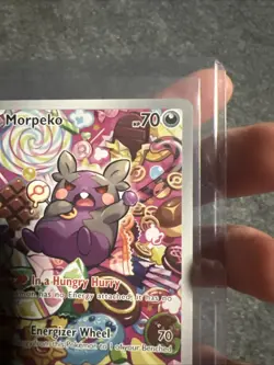 Morpeko 206/182 Paradox Rift IR Holo Pokemon Card NM Condition - Image 8