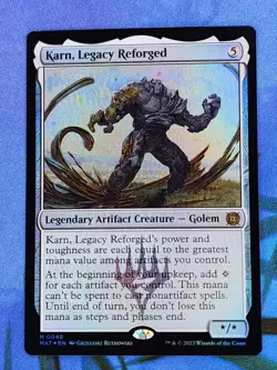 1x FOIL Karn, Legacy Reforged, NM, MAT, Magic: the Gathering, MtG - Image 3