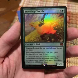 MTG - Traveling Chocobo - (210) - Foil - Final Fantasy - NM - Image 1