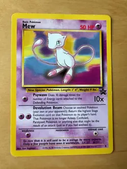 Mew 8 Pokemon WOTC Promo Card Vintage Excellent Condition 1999-00  - Image 1