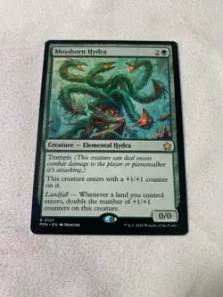 MTG Mossborn Hydra Foundations Regular #0107 - Image 1