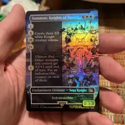 Summon: Knights of Round FOIL Borderless 359 Final Fantasy FIN MTG Unplayed Mint - Image 1