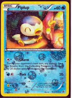 2013 PIPLUP RC6/RC25 Legendary Treasures Pokemon Radiant Collection HOLO (P3) - Image 1