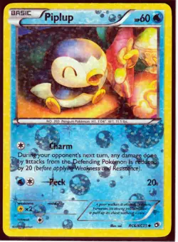2013 PIPLUP RC6/RC25 Legendary Treasures Pokemon Radiant Collection HOLO (P2) - Image 1