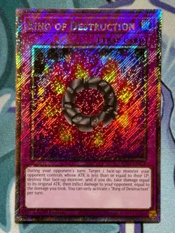 YuGiOh! TCG - Ring of Destruction - Platinum Secret Rare - RA04-EN119 - 1st Ed - Image 1