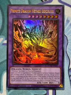 YuGiOh! TCG - Primite Dragon Nether Berzelius - Ultra Rare - DUAD-EN035 - 1st Ed - Image 1