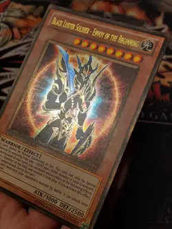Yugioh Black Luster Soldier - Envoy of the Beginning GLD4-EN013 Gold Rare VLP/NM - Image 4