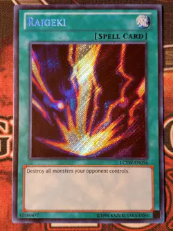 Yugioh Raigeki LCYW-EN054 Secret Rare NM - Image 1