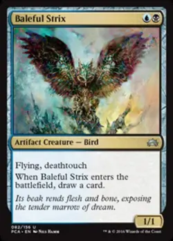 1 x Baleful Strix - Planechase Anthology - Moderate Play - MTG - Image 1