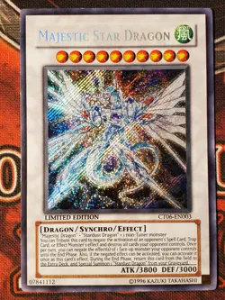 Yugioh Majestic Star Dragon CT06-EN003 Secret Rare Limited Edition LP - Image 1