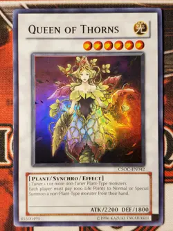 Yugioh Queen of Thorns CSOC-EN042 Super Rare NM - Image 1