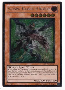 Yugioh Blackwing - Kogarashi The Wanderer EXVC-EN009 Ultimate Rare NM - Image 1