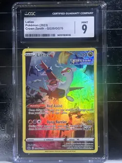 Pokémon Latias TCG Full Art Ultra Rare Holo Card GG20/GG70 Crown Zenith CGC 9 - Image 3