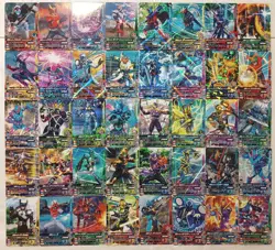 Lot of 40 Japanese Kamen Rider Battle: Ganbarizing Rare Card Set - Image 3