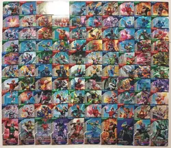 Lot of 100 Japanese Kamen Rider Battle: GANBA LEGENDS  Normal & Rare Card Set - Image 1