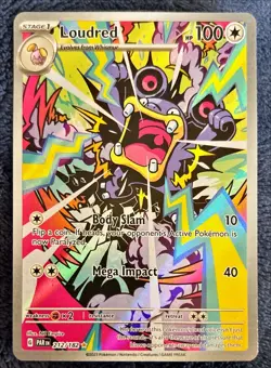 Loudred 212/182 Illustration Rare SV: Paradox Rift Pokemon Card Mint Full Art - Image 1