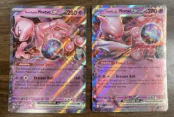 Destined Rivals Team Rocket’s Mewtwo Ex 2 card lot 81/182 + Promo MINT ENGLISH - Image 3