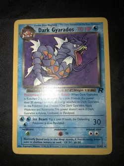 Dark Gyarados Rare Pokemon Card Team Rocket 25/82 (Good Condition!)🐉�� - Image 2
