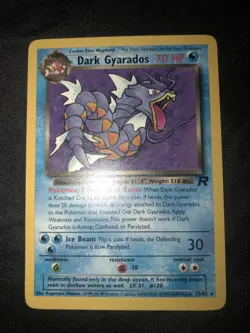 Dark Gyarados Rare Pokemon Card Team Rocket 25/82 (Good Condition!)🐉�� - Image 7
