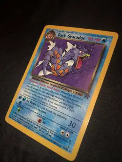 Dark Gyarados Rare Pokemon Card Team Rocket 25/82 (Good Condition!)🐉�� - Image 8