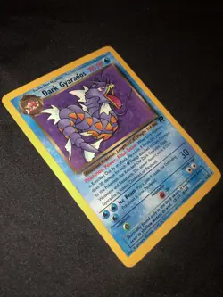 Dark Gyarados Rare Pokemon Card Team Rocket 25/82 (Good Condition!)🐉�� - Image 9