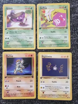Vintage WOTC 1st Edition Team Rocket Pokemon Cards Dark Wartortle Raticate +++ - Image 4