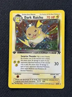 Dark Raichu 83/82 1st Edition Team Rocket Secret Rare Holo Pokemon Card - Image 4