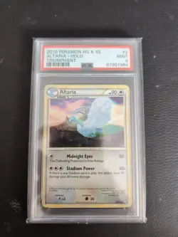 Altaria 2/102 Holographic Pokemon Card HG & SS triumphant PSA 9 - Image 1