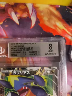 Pokemon Card Garchomp Crack Ex Corocoro Xy Promo Holo Japanese BGS 8 - Image 4