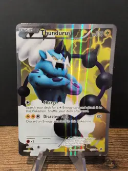 Thundurus 97/98 Pokemon Emerging Powers Black & White Ultra Rare Card MP - Image 1