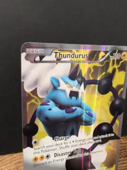 Thundurus 97/98 Pokemon Emerging Powers Black & White Ultra Rare Card MP - Image 2