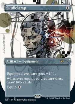MTG English Skullclamp (Borderless 1112) NM Normal Secret Lair - Image 2