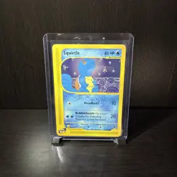 PokÃ©mon Squirtle TCG Expedition Base Set Card 132/165 Regular Common - Image 1