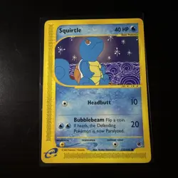PokÃ©mon Squirtle TCG Expedition Base Set Card 132/165 Regular Common - Image 3
