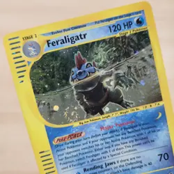 WHOLE SWIRLðŸ’«ðŸŒ€ MP Feraligatr 12/165 Holo Rare Expedition Nintendo PokÃ©mon Card - Image 1