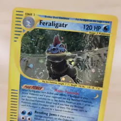 WHOLE SWIRLðŸ’«ðŸŒ€ MP Feraligatr 12/165 Holo Rare Expedition Nintendo PokÃ©mon Card - Image 2
