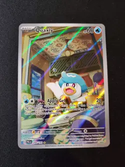 PokÃ©mon TCG Quaxly Scarlet & Violet Paldea Evolved Holo Card 206/193 NM - Image 1