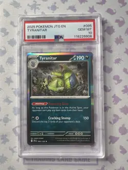 PSA 10 - Journey Together - Tyranitar - Holo Rare - Low Pop! PokÃ©mon Card TCG - Image 1