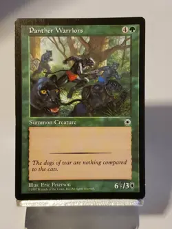 MTG Panther Warriors Portal Regular Common Magic - Image 1