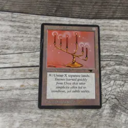 Magic The Gathering MTG Candelabra Of Tawnos Antiquities HP Fair Ungraded *FLAW - Image 1