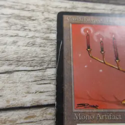 Magic The Gathering MTG Candelabra Of Tawnos Antiquities HP Fair Ungraded *FLAW - Image 2