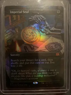 Imperial Seal (Borderless Foil) Double Masters 2022 Foil MTG NM - Image 1