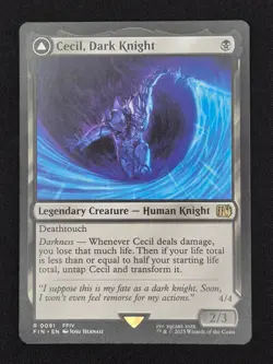 MTG NM Cecil, Dark Knight 0091 Rare Non-Foil FIN FINAL FANTASY  - Image 3