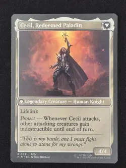 MTG NM Cecil, Dark Knight 0091 Rare Non-Foil FIN FINAL FANTASY  - Image 4