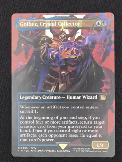 MTG Final Fantasy Golbez Crystal Collector R 0395 FFIV Borderless M/NM - Image 3