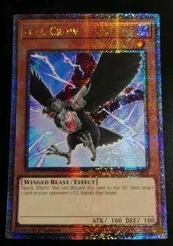 Near Mint Yugioh D.D. Crow Quarter Century Secret Rare RA02-EN002 - Image 1