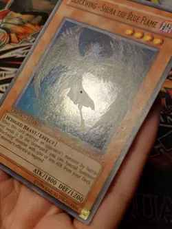 Yugioh Blackwing - Shura the Blue Flame RGBT-ENPP2 Super Rare Limited Edition LP - Image 3