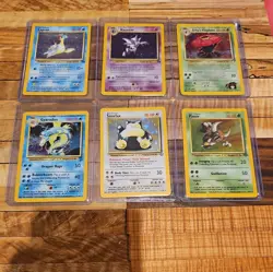 Pokemon TCG Vintage Rare Holo 6 Card Lot - Image 1