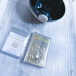 23K Gold Plated CHARIZARD Trading Card 1999 Burger King Pokemon Ball - Image 4
